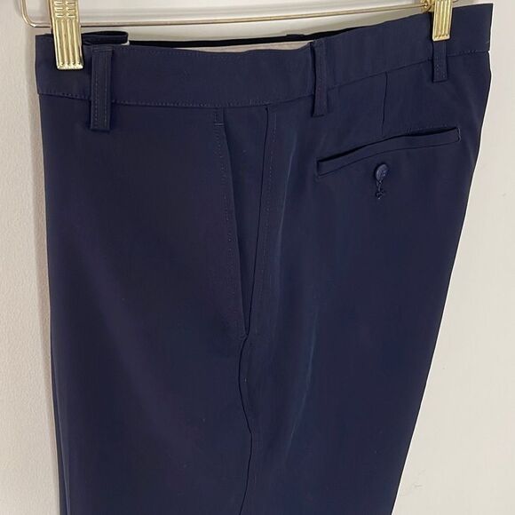 Mens. FJ Foot Joy Trousers. Size 34/30 Flat Front. Navy - Picture 3 of 6